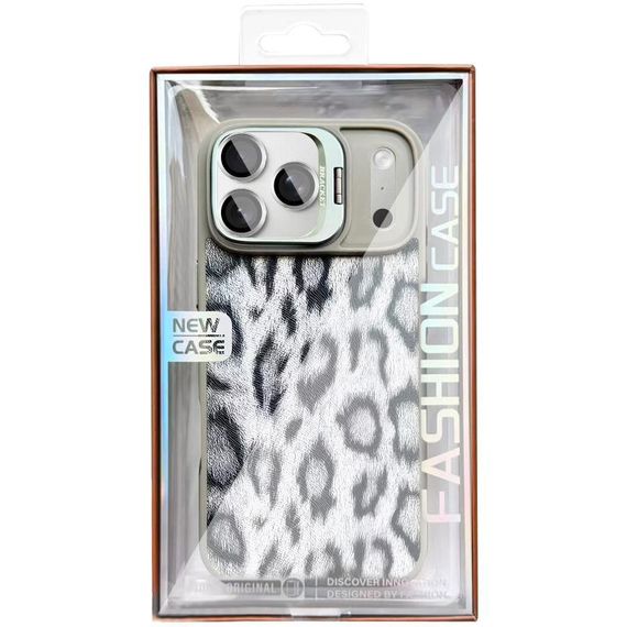 Чохол TPU+PC Wild Leopard with MagSafe and Lens для Apple iPhone 17 Pro Max (6.9") Grey | Зображення 2