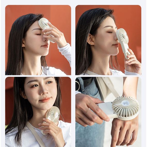 Портативний вентилятор SQT-BF2 з карабіном 1800mAh White | Зображення 4