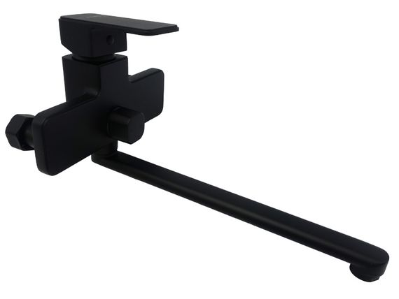 Змішувач для ванни довгий вилив AIM чорний матовий DG00753 (matte black) | Зображення 2