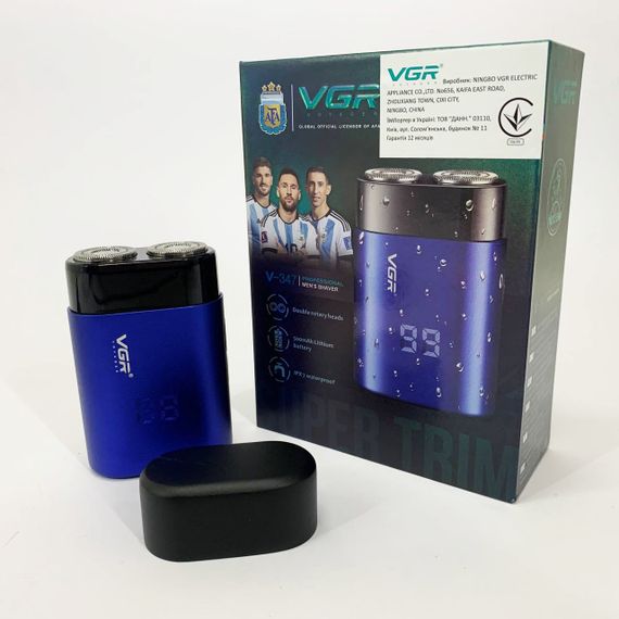 Электробритва VGR V-347. Цвет: синий | Зображення 5