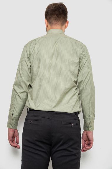 Рубашка мужская, цвет оливковый, 244R881 | Зображення 3