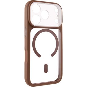 Чохол TPU+PC GETMAN Moon Clear with MagSafe для Apple iPhone 17 Pro Max (6.9") Brown