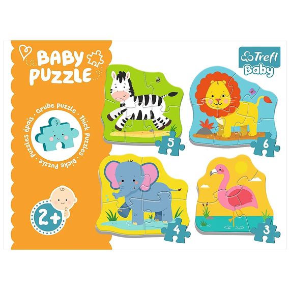 Пазл Trefl Baby Classic Тварини на сафарі (5900511360738) | Зображення 1