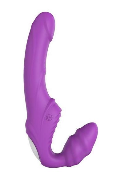 Страпон безремневий VIBES of LOVE DOUBLE DIPPER PURPLE Sex Aura | Зображення 1