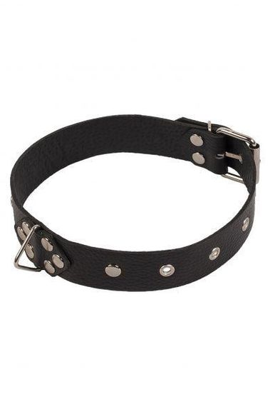 Ошейник Leather Restraints Collar, Black кожа Sex Aura