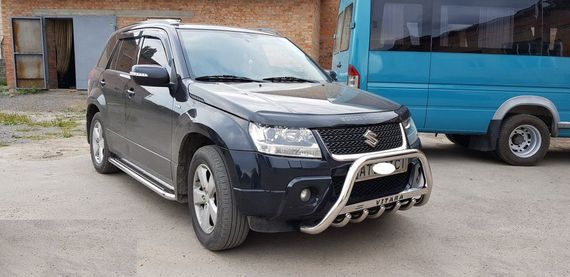 Боковые пороги Premium (2 шт, нерж) 51 мм для Suzuki Grand Vitara 2005-2017 гг | Зображення 1
