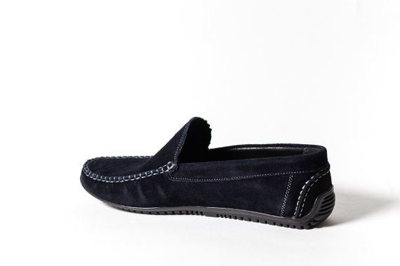 Мокасины замшевые Prime Shoes синие 40 размер | Зображення 2