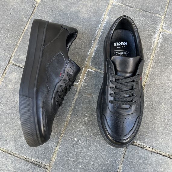 Шкіряні кеди на масивній підошві для чоловіків 43 розмір