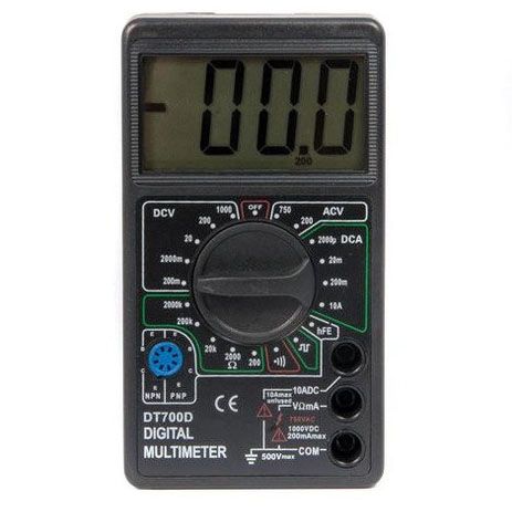 Цифровой мультиметр Digital Tech DT700D большой дисплей (со звуком), мультиметр с защитой | Зображення 3