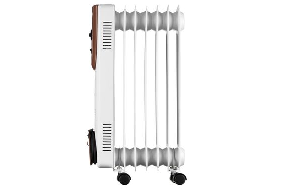 Олійний радіатор Ardesto 1500 Вт, площа обігріву 15 кв.м., білий, підлоговий, 7 секцій (OFH-07X1) | Зображення 1