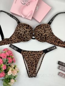 Комплект женского нижнего белья Victoria’s Secret Виктория Сикрет модель Rhinestone со стразами M, 75C,