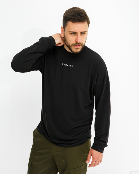 Світшот Україна чёрный S XL | Зображення 6