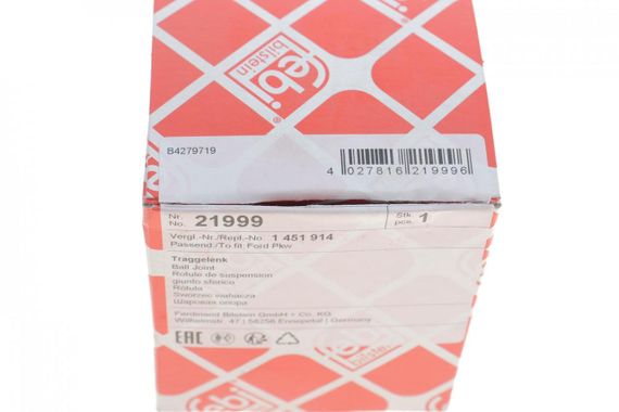 Опора шаровая передняя Ford Transit V184 V347 00- Connect 02-13 21999 | Зображення 3