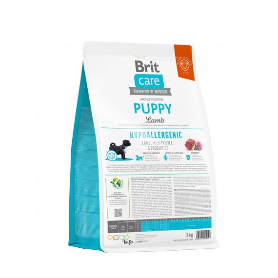 Корм сухий Brit Care Dog Hypoallergenic Puppy для цуценят гіпоалергенний з ягням 3 кг | Зображення 3