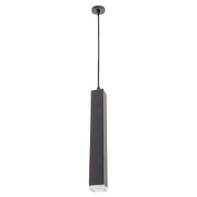 Люстра подвесная тубус LED 10W WW BK (AL-706S/1)