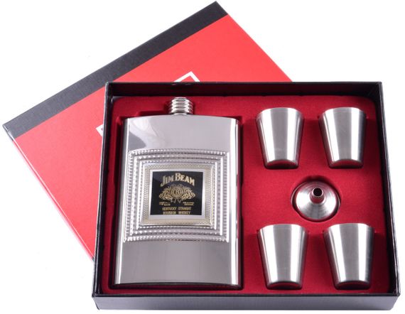Подарочный набор 6в1 фляга, рюмки, лейка "Whisky" TZ-03 | Зображення 1