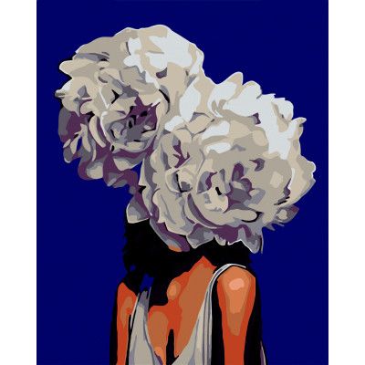 Картина по номерам ZiBi Цветы в волосах 40*50 см. ART Line (ZB.64225) - Топ Продаж!