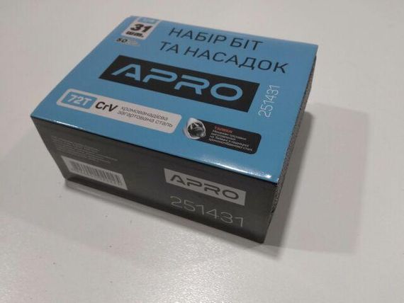 Набір інструментів APRO (251431) 72Т/тріскачка? + 31 насадка | Зображення 2