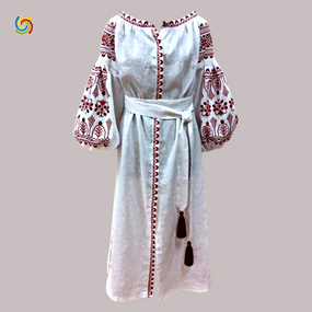 Рубашка Украинская вышиванка  31969 цвет белый размер L/XL