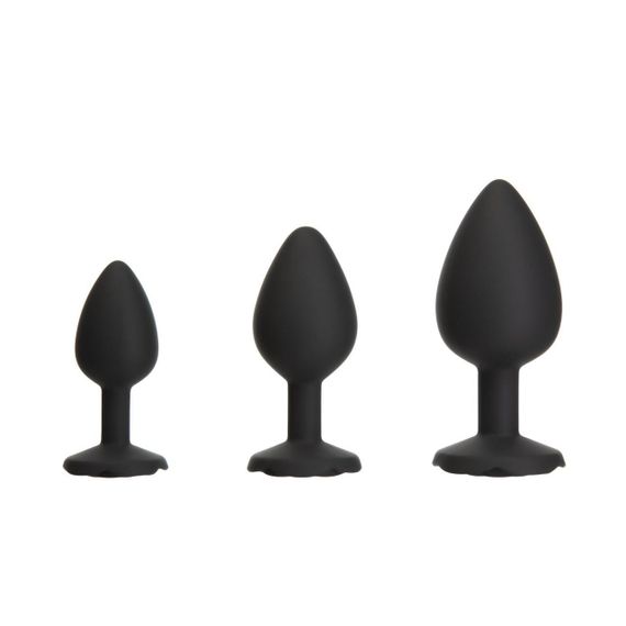 Набір силіконових анальних пробок BMS Roses Til’ Dawn Silicone Anal Plug Kit (пошкоджене паковання!!!) Sex Aura
