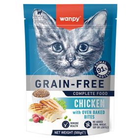 Сухий корм з куркою для кошенят Wanpy Kitten GF Chicken, 500 гр