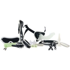 Набір для БДСМ ігор Whipsmart All-In One, що світиться в темряві, чорний, 12 шт. sexstyle