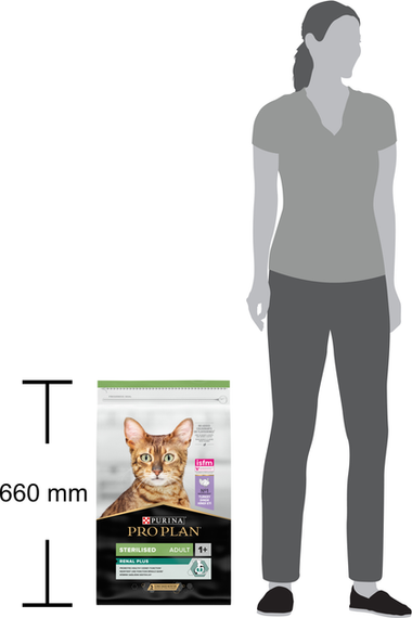 Сухий корм Purina PRO PLAN Sterilised Adult 1+ Renal Plus для дорослих стерилізованих котів, індичка 10 кг | Зображення 3