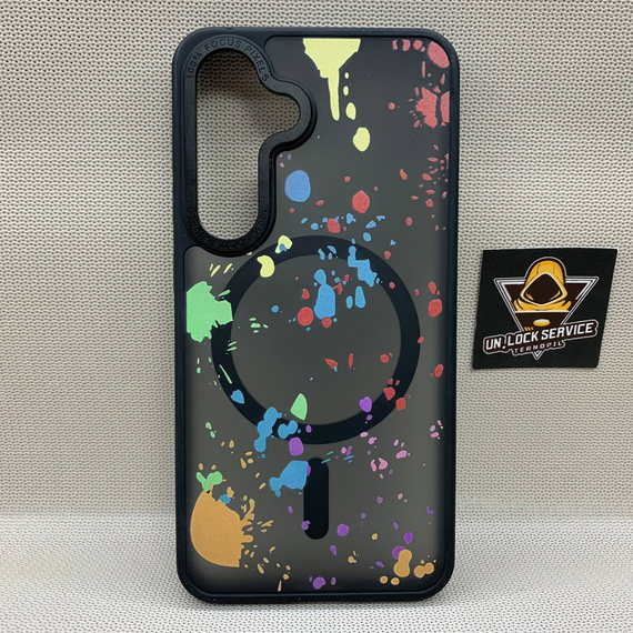 Чехол Wlons Unicorn противоударный PC+TPU для Samsung Galaxy S24 / S25 MagSafe Матовый Черный