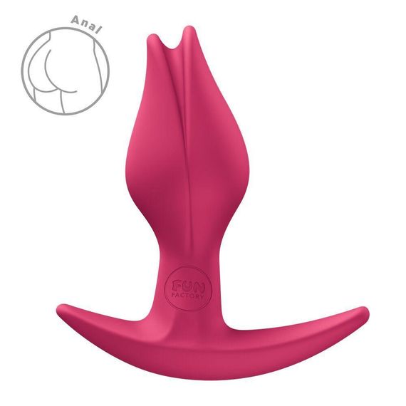 Анальная пробка Fun Factory BOOTIE FEM Raspberry, в виде бутона, диаметр 2,9 см, тонкий ограничитель Sex Aura | Зображення 3