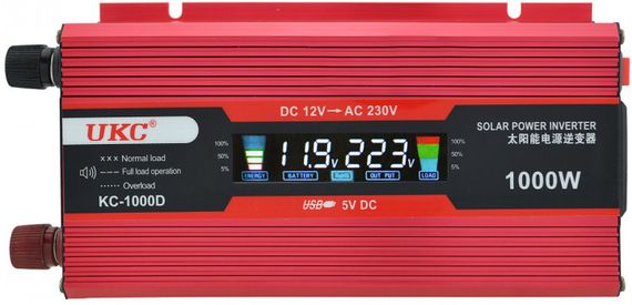 Перетворювач AC/DC NEWBRAND KC-1000D 1000W 12V + LCDN (43253-1000D_989) | Зображення 2
