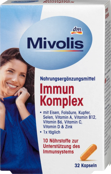 Міволіс Імунний комплекс для підвищення імунітету, 32 шт. Mivolis Immun Komplex