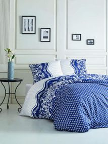 Комплект постільної білизни Kristal Ranforse 200×220 см Dafne Lacivert