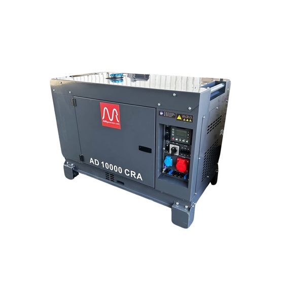 Генератор электроэнергии дизельный Metier AD10000CRA (7.2/8.0 кВт, 230 В, AVR, 2.5 л/ч, 249 кг)