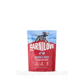Беззерновий сухий корм Carnilove Junior Large Breed для молодих собак великих порід лосось та індичка 1.5 кг (арт. 173700)