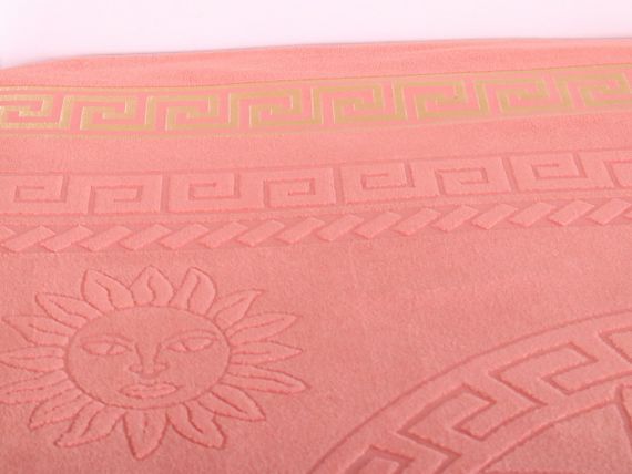 Махрове покривало 200х215см (Піке) Персикове | Зображення 3