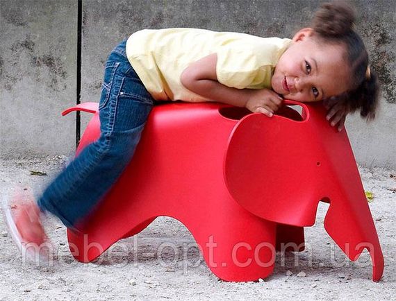 Дитячий стілець-іграшка Elephant зелений поліпропілен, дизайн Charles and Ray Eames | Зображення 9