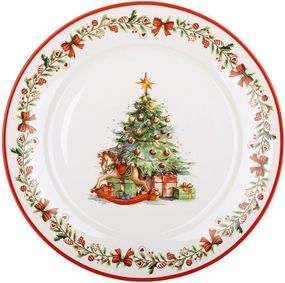 Тарілка порцелянова "Різдвяна Ялинка" Ø26.5см, кругла