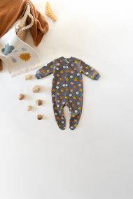 Чоловічок із начосом, 100% бавовна, принт Мордочки 80