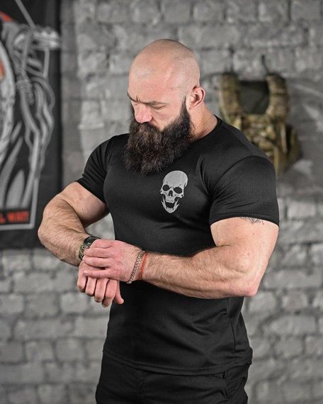 Тактична футболка з відводом поту подруга чорна ДЛ6443 | Зображення 2