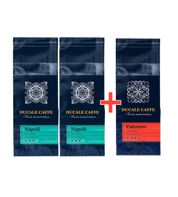 Кава в брикетах Duсale Napoli 2 шт по 250 г + Кава в брикетах Duсale Palermo 250 г