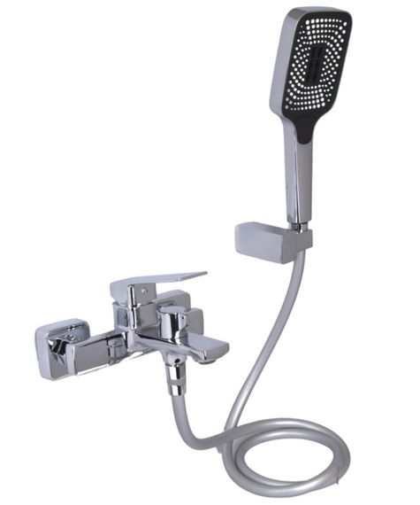 Змішувач для ванни Qtap Capricorn, Chrome (k35) з душовим гарнітуром QTCAP3060102C48222