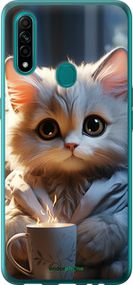 Чохол на Oppo A31 Білий кіт "5646t-1074-2448"