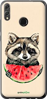 Чохол на Huawei Honor 8X Єнотик з кавуном "4605t-1596-2448"