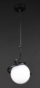 Люстра підвісна на 1 лампочку 27854 Чорний 35-160х19х19 см.