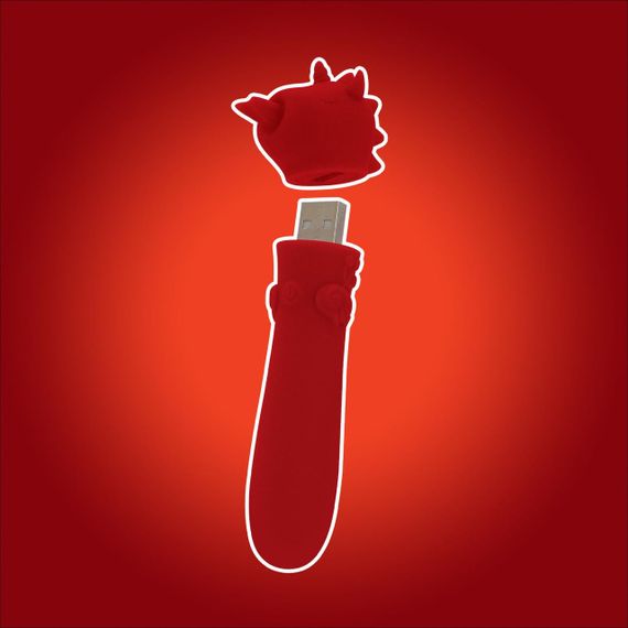 Вібратор-єдиноріжка Unihorn USB Bullet – Blaze Diablo віброкуля, USB-зарядка, 10 режимів sexstyle | Зображення 8