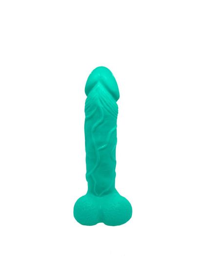 Крафтовое мыло-член с присоской Чистый Кайф Turquoise size L натуральное | Зображення 2