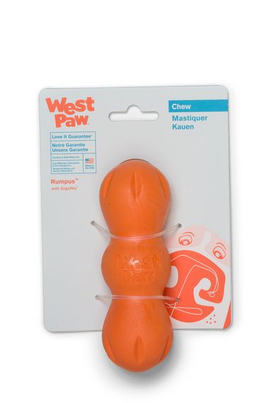 Іграшка для собак West Paw Rumpus помаранчева, 13 см | Зображення 1