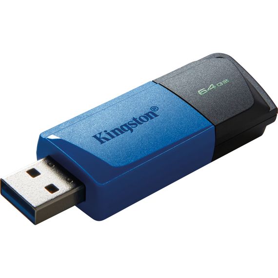 USB 3.2 флешка Kingston DataTraveler Exodia M, накопичувач на 64 Гб, 5 Гбіт/с, Синя | Зображення 1