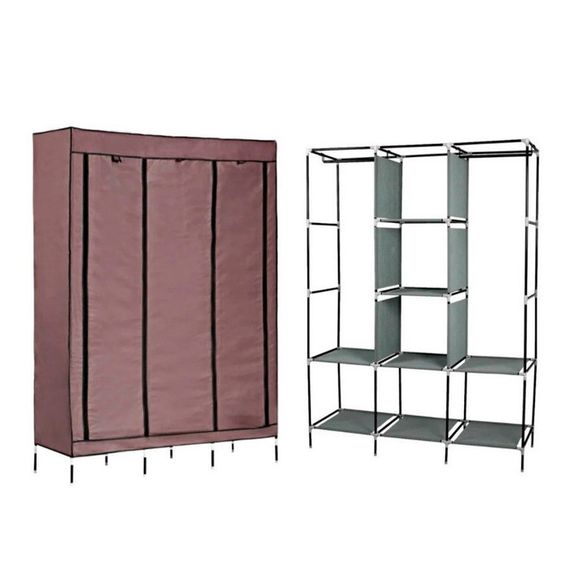 Тканина шафа для речей YT41593, 130х45х175 см, Red Wine, Box | Зображення 2