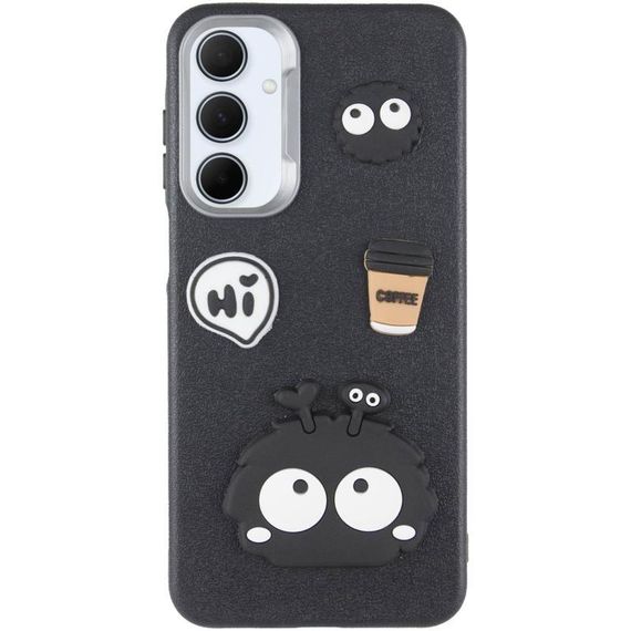 Чохол TPU Leather Toys для Samsung Galaxy S24 FE Monster / Black | Зображення 2